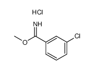 methyl 3-chlorobenzimidate hydrochloride结构式