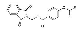 (1,3-dioxoisoindol-2-yl)methyl 4-(difluoromethoxy)benzoate结构式