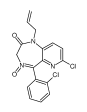 1-allyl-7-chloro-5-(2-chloro-phenyl)-4-oxy-1,3-dihydro-pyrido[3,2-e][1,4]diazepin-2-one Structure