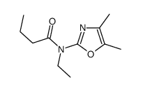 N-(4,5-dimethyl-1,3-oxazol-2-yl)-N-ethylbutanamide结构式