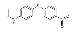 N-ethyl-4-(4-nitrophenyl)sulfanylaniline结构式