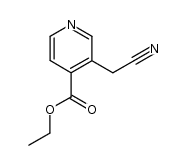 ethyl 3-cyanomethylisonicotinate Structure