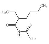Hexanamide,N-(aminocarbonyl)-2-ethyl- Structure