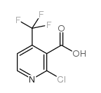 2-氯-4-(三氟甲基)吡啶-3-羧酸结构式