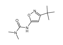 1,1-Dimethyl-3-(5-tert-butyl-4-isoxazolyl)urea structure