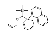 trimethyl-[(1-naphthalen-1-ylcyclohexa-2,4-dien-1-yl)-prop-2-enoxymethyl]silane Structure