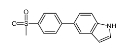 5-[4-(Methylsulfonyl)phenyl]-1H-indole结构式