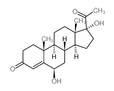 6.beta.,17.alpha.-Dihydroxyprogesterone Structure