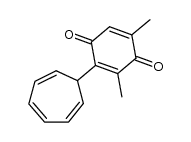2-(cyclohepta-2,4,6-trien-1-yl)-3,5-dimethylcyclohexa-2,5-diene-1,4-dione Structure