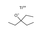 orthotitanic acid tetrakis-(1,1-diethyl-propyl ester) Structure