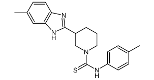 1-Piperidinecarbothioamide,3-(5-methyl-1H-benzimidazol-2-yl)-N-(4-methylphenyl)-(9CI)结构式