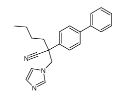 2-biphenyl-4-yl-2-imidazol-1-ylmethyl-hexanenitrile结构式