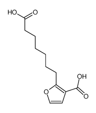 2-(6-carboxyhexyl)furan-3-carboxylic acid结构式