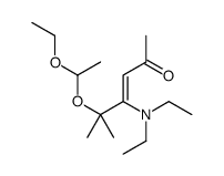 4-(diethylamino)-5-(1-ethoxyethoxy)-5-methylhex-3-en-2-one结构式