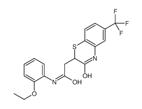 N-(2-ethoxyphenyl)-2-[3-oxo-6-(trifluoromethyl)-4H-1,4-benzothiazin-2-yl]acetamide Structure