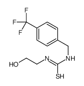 1-(2-hydroxyethyl)-3-[[4-(trifluoromethyl)phenyl]methyl]thiourea结构式