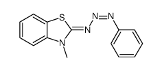 3-methyl-N-phenyldiazenyl-1,3-benzothiazol-2-imine结构式