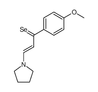 (E)-1-(4-Methoxy-phenyl)-3-pyrrolidin-1-yl-propeneselone结构式