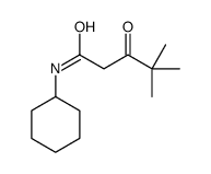 N-cyclohexyl-4,4-dimethyl-3-oxopentanamide Structure