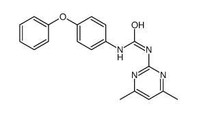 1-(4,6-dimethylpyrimidin-2-yl)-3-(4-phenoxyphenyl)urea结构式