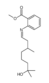 Methyl 2-[(E)-(7-hydroxy-3,7-dimethyloctylidene)amino]benzoate Structure