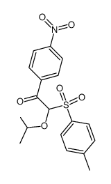2-Isopropoxy-1-(4-nitro-phenyl)-2-(toluene-4-sulfonyl)-ethanone Structure