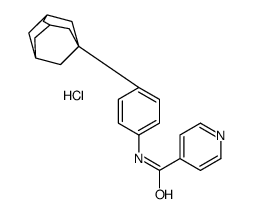 N-(P-(1-ADAMANTYL)PHENYL)ISONICOTINAMIDE HYDROCHLORIDE Structure