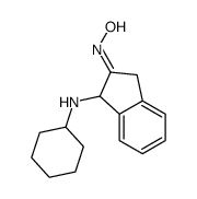 N-[1-(cyclohexylamino)-1,3-dihydroinden-2-ylidene]hydroxylamine结构式