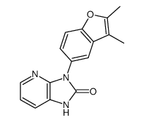 3-(2,3-dimethyl-benzofuran-5-yl)-1,3-dihydro-imidazo[4,5-b]pyridin-2-one结构式