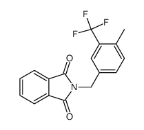 2-(4-Methyl-3-trifluoromethyl-benzyl)-isoindole-1,3-dione结构式