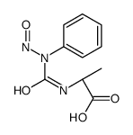 (2S)-2-[[nitroso(phenyl)carbamoyl]amino]propanoic acid Structure