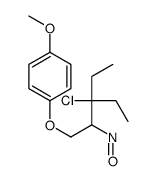 1-(3-chloro-3-ethyl-2-nitrosopentoxy)-4-methoxybenzene结构式