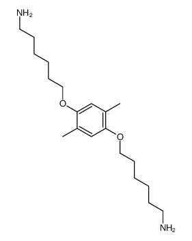 6-[4-(6-aminohexoxy)-2,5-dimethylphenoxy]hexan-1-amine结构式