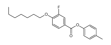 (4-methylphenyl) 3-fluoro-4-heptoxybenzoate Structure