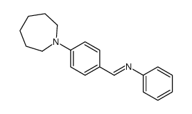 1-[4-(azepan-1-yl)phenyl]-N-phenylmethanimine结构式