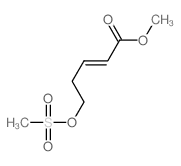 methyl 5-methylsulfonyloxypent-2-enoate结构式