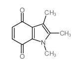 1H-Indole-4,7-dione,1,2,3-trimethyl- structure