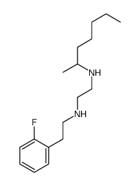 N-[2-(2-fluorophenyl)ethyl]-N'-heptan-2-ylethane-1,2-diamine结构式