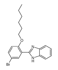 2-(5-bromo-2-hexoxyphenyl)-1H-benzimidazole Structure