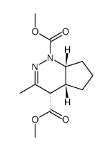 3-methyl-4,4a,5,6,7,7a-hexahydro-cyclopenta[c]pyridazine-1,4-dicarboxylic acid dimethyl ester结构式