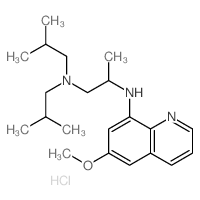 1,2-Propanediamine,N2-(6-methoxy-8-quinolinyl)-N1,N1-bis(2-methylpropyl)-, hydrochloride (1:2) Structure