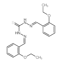 Carbonothioicdihydrazide, bis[(2-ethoxyphenyl)methylene]- (9CI) structure