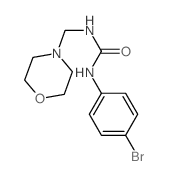 3-(4-bromophenyl)-1-(morpholin-4-ylmethyl)urea structure