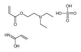 2-(diethylamino)ethyl prop-2-enoate,prop-2-enamide,sulfuric acid Structure