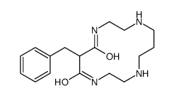 6-benzyl-1,4,8,11-tetrazacyclotetradecane-5,7-dione结构式