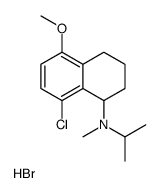 (8-chloro-5-methoxy-1,2,3,4-tetrahydronaphthalen-1-yl)-methyl-propan-2-ylazanium,bromide Structure