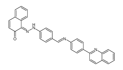 1-[[4-[(4-quinolin-2-ylphenyl)iminomethyl]phenyl]hydrazinylidene]naphthalen-2-one结构式