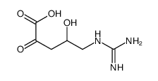 5-(diaminomethylideneamino)-4-hydroxy-2-oxopentanoic acid结构式