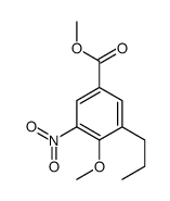 methyl 4-methoxy-3-nitro-5-propylbenzoate Structure