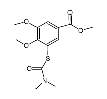 3-dimethylcarbamoylthio-4,5-dimethoxybenzoic acid methyl ester Structure